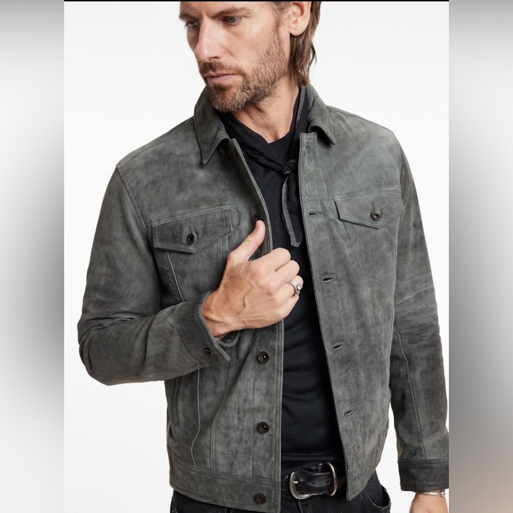 $698 NWT Brand New John Varvatos Andrew Trucker Jacket EU 46 USA 36 - Picture 2 of 12
